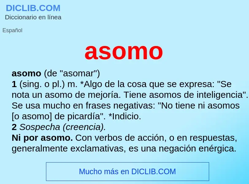 Was ist asomo - Definition