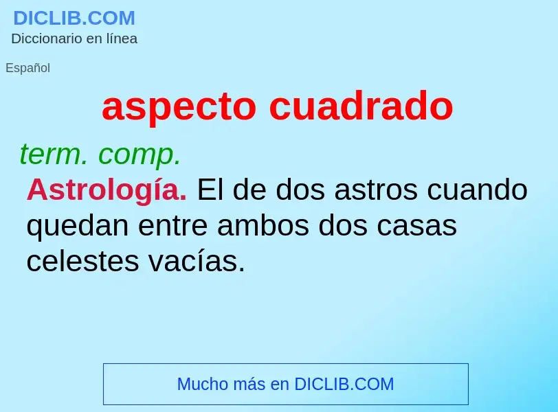 ¿Qué es aspecto cuadrado? - significado y definición