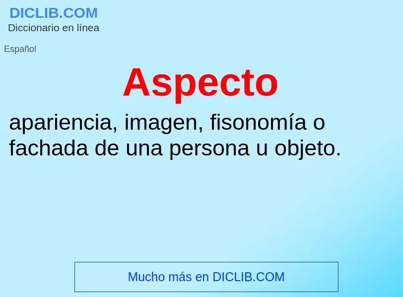 Wat is Aspecto - definition