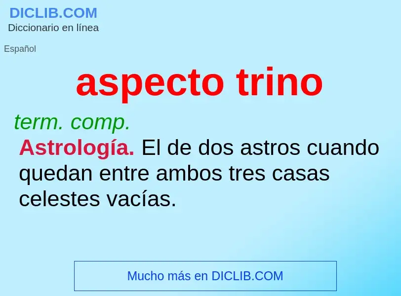 ¿Qué es aspecto trino? - significado y definición