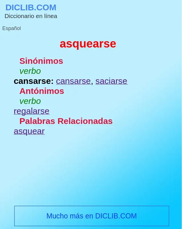 What is asquearse - definition