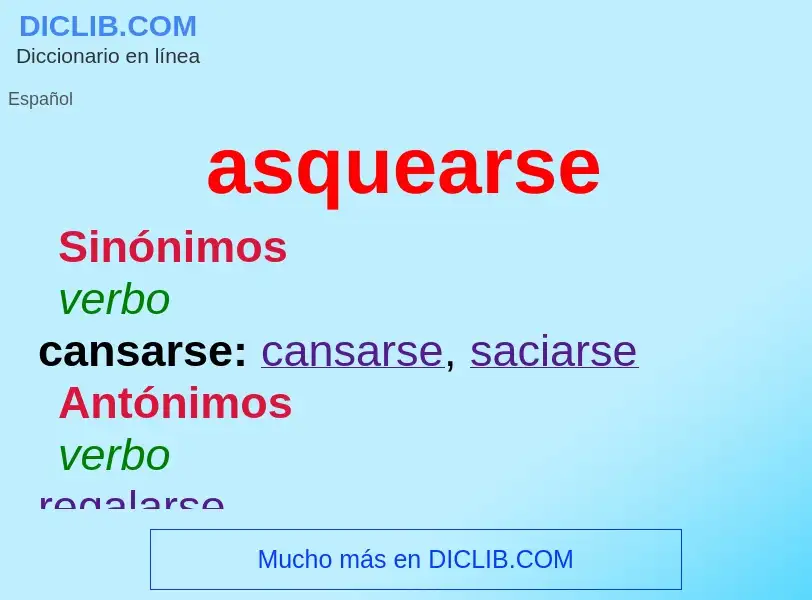 Wat is asquearse - definition