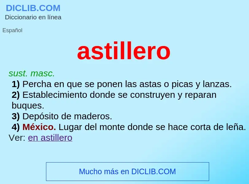 ¿Qué es astillero? - significado y definición