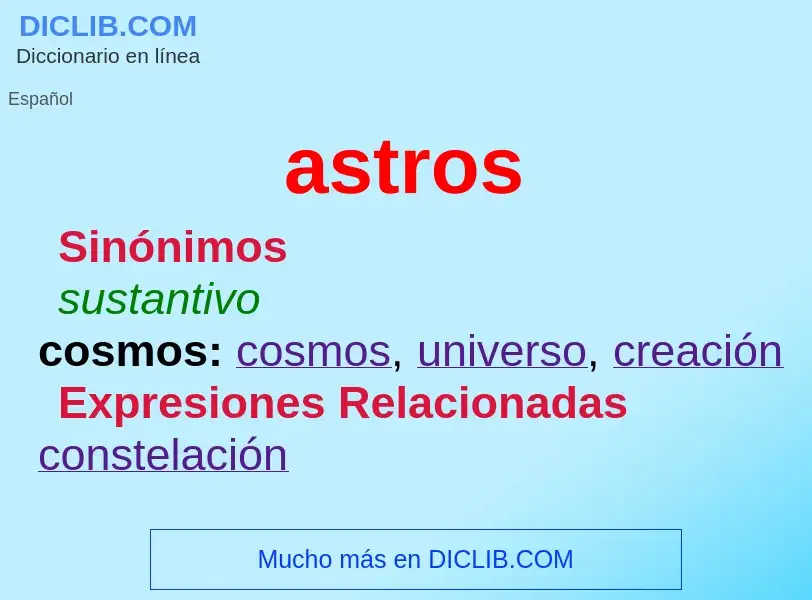 What is astros - definition