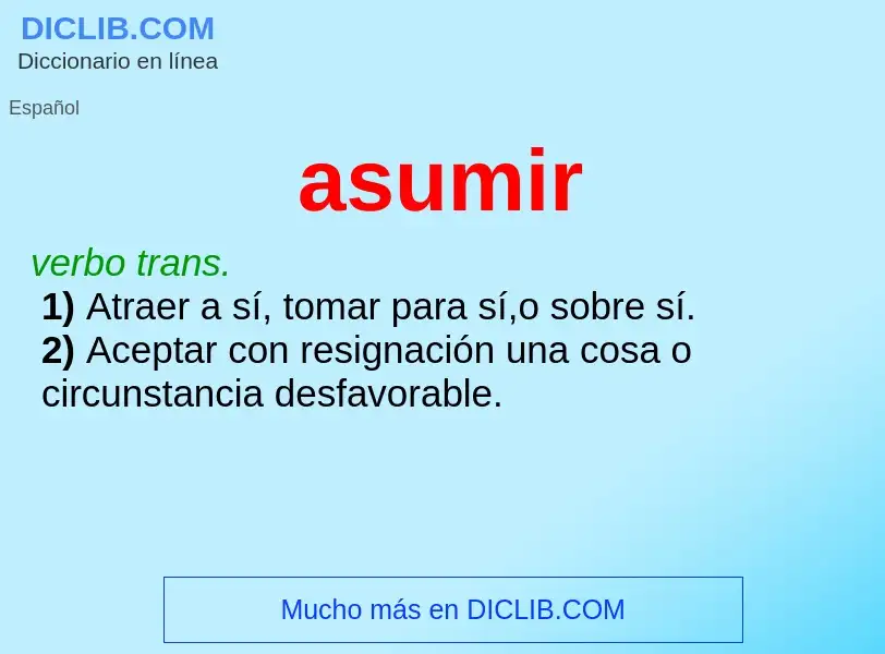 What is asumir - definition