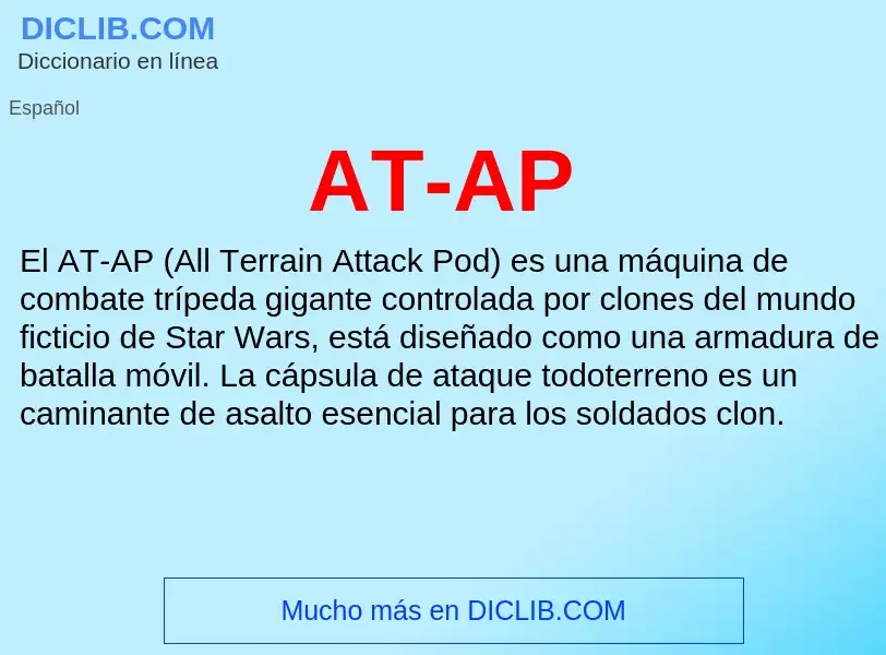 ¿Qué es AT-AP? - significado y definición