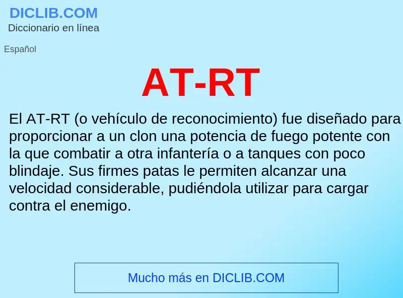 ¿Qué es AT-RT? - significado y definición