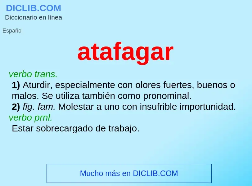 What is atafagar - meaning and definition