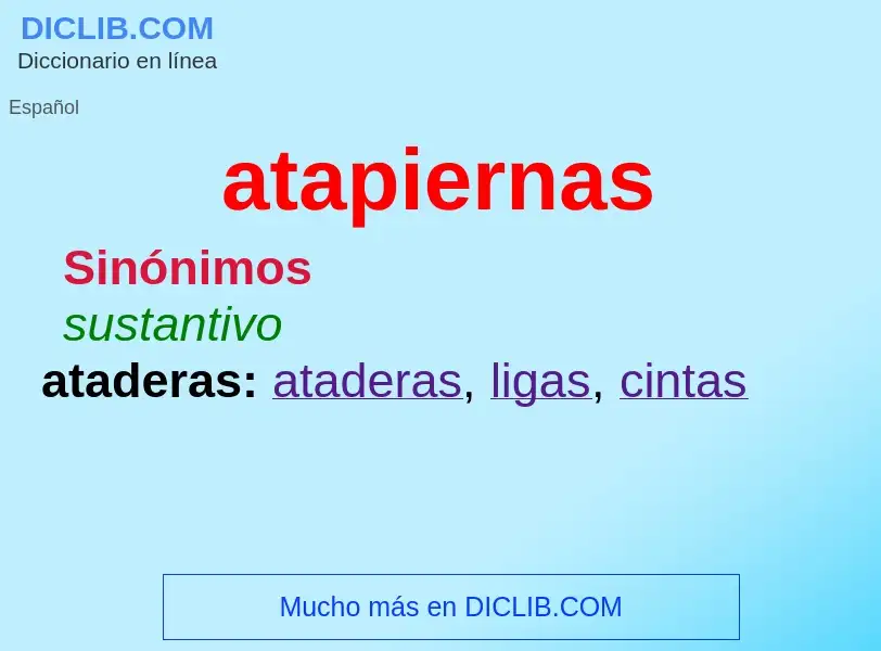 What is atapiernas - definition