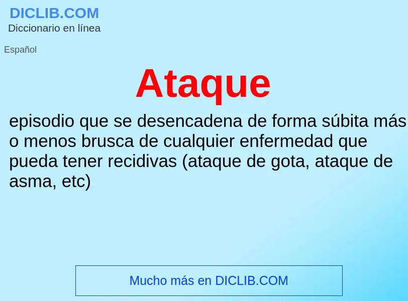 What is Ataque - meaning and definition