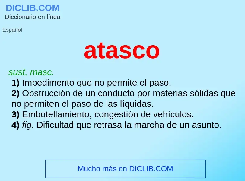 Wat is atasco - definition