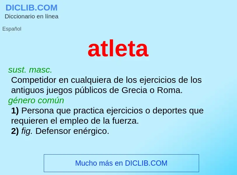 What is atleta - definition