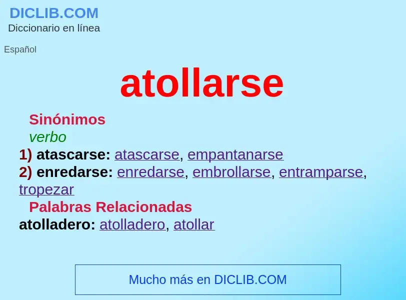 Wat is atollarse - definition