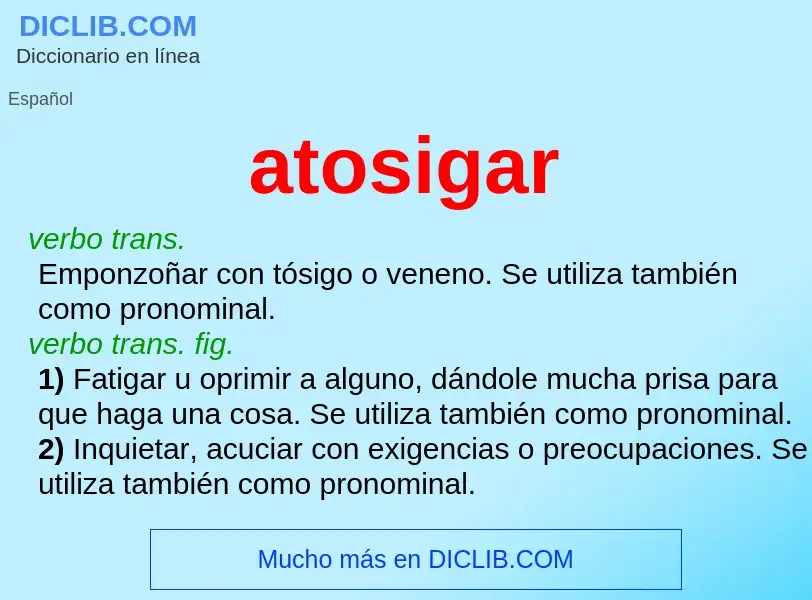 Wat is atosigar - definition