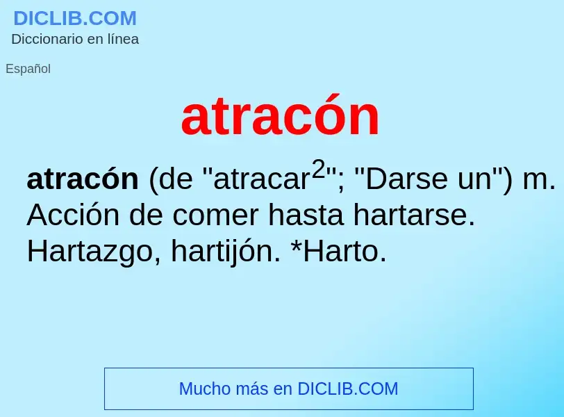 Wat is atracón - definition