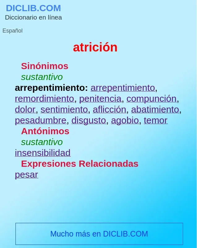Wat is atrición - definition
