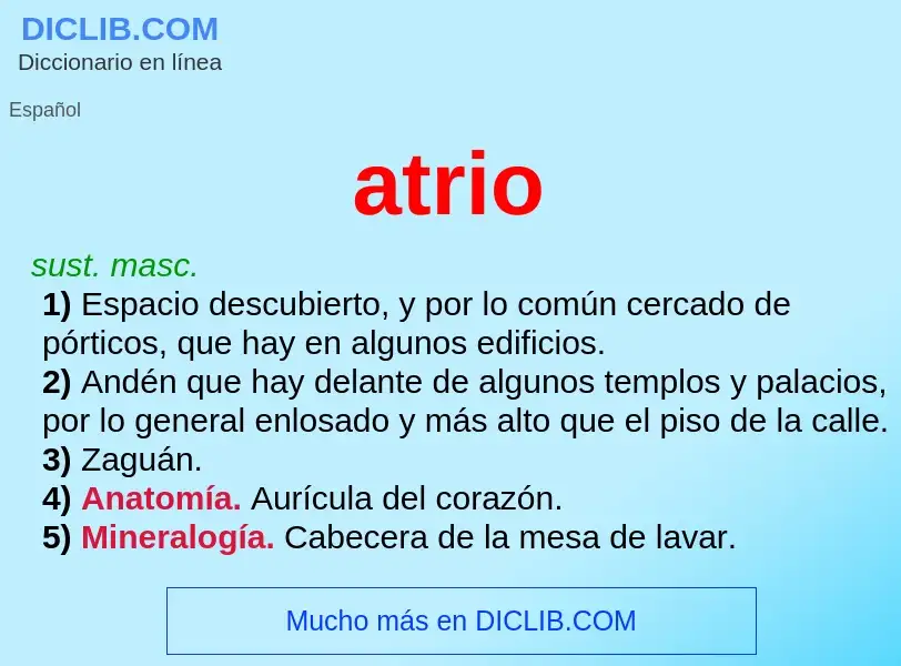 What is atrio - definition