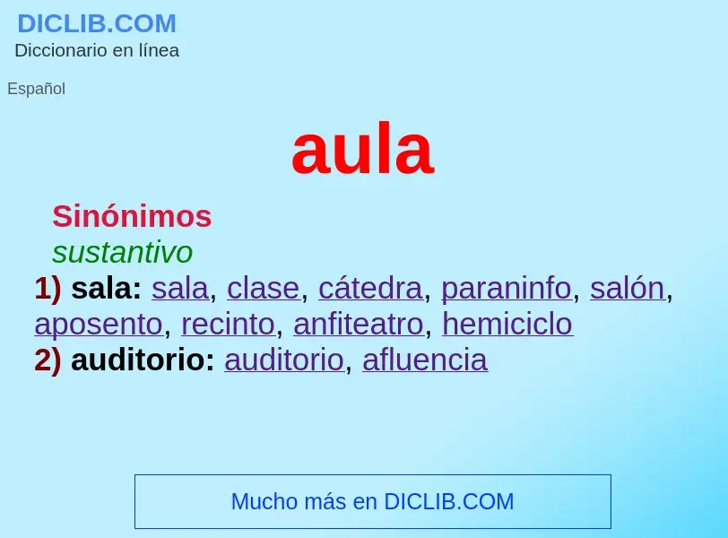 Wat is aula - definition