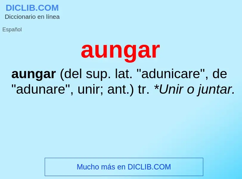 Что такое aungar - определение