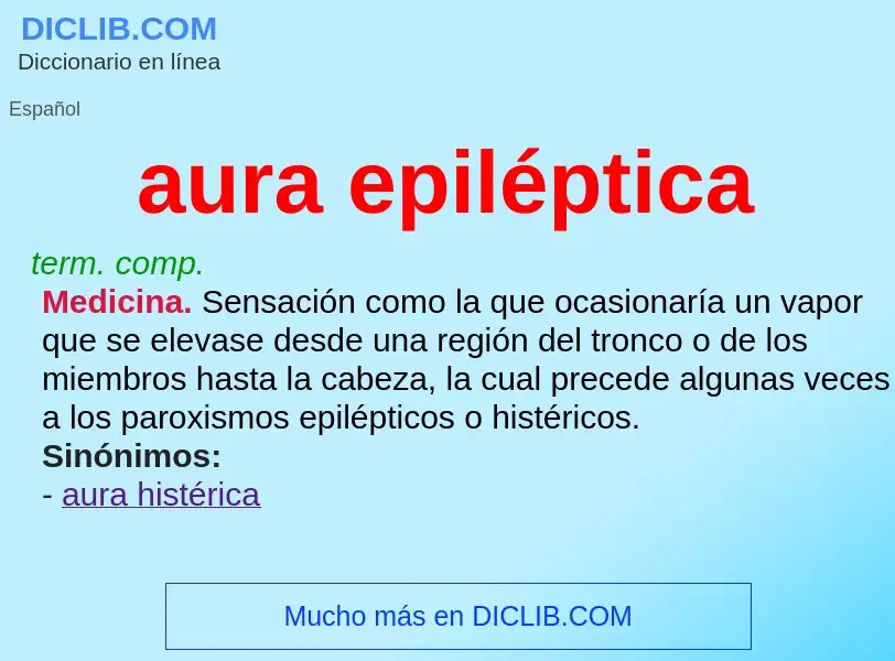 O que é aura epiléptica - definição, significado, conceito