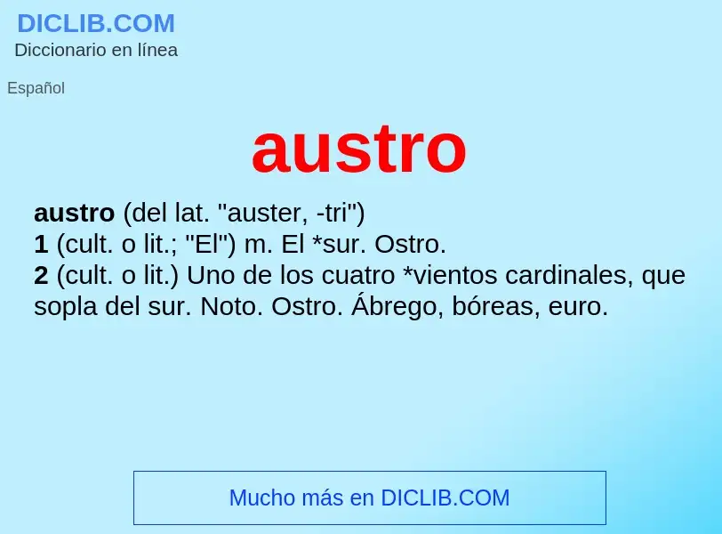 Wat is austro - definition