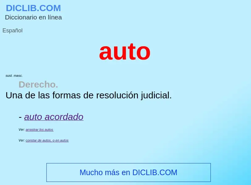 O que é auto - definição, significado, conceito