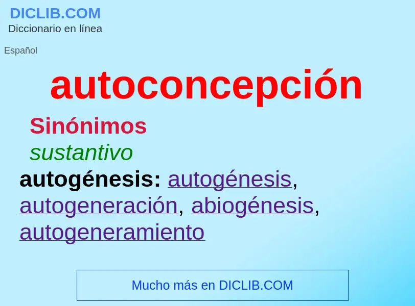 ¿Qué es autoconcepción? - significado y definición