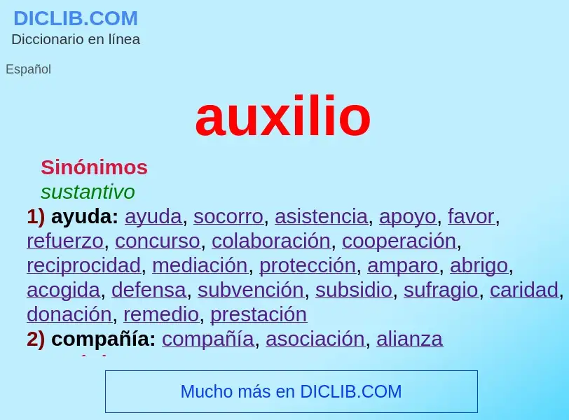 What is auxilio - definition