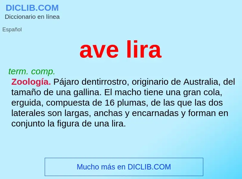 What is ave lira - definition