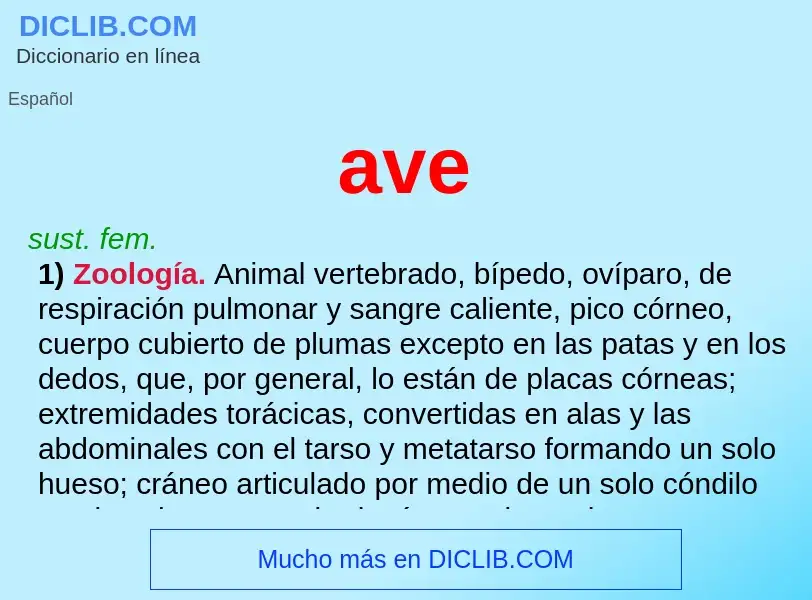 What is ave - meaning and definition