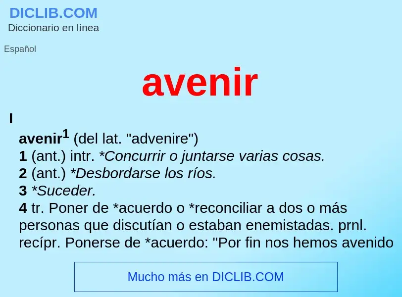 O que é avenir - definição, significado, conceito