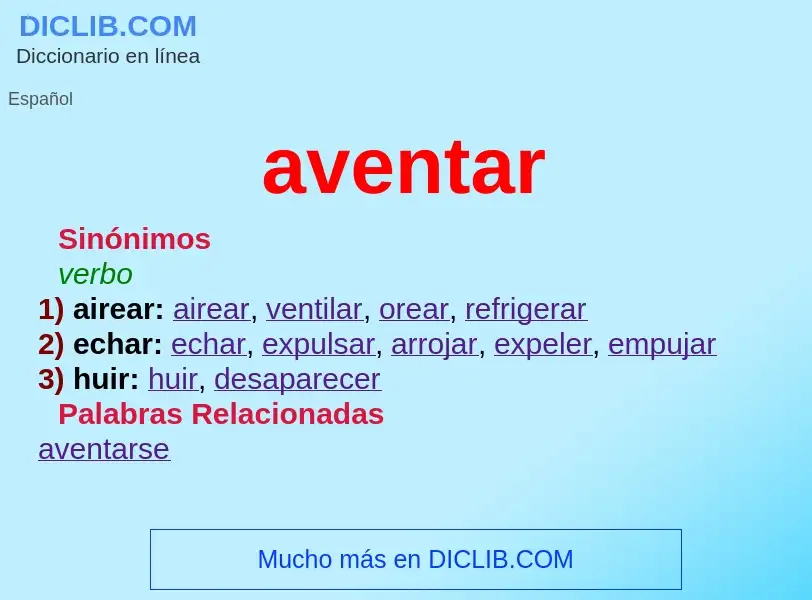 Was ist aventar - Definition