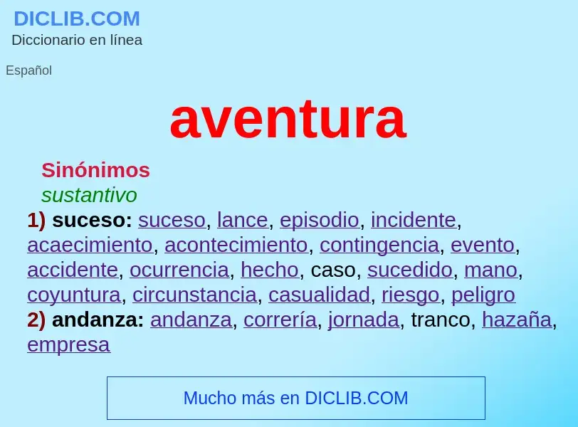 Wat is aventura - definition