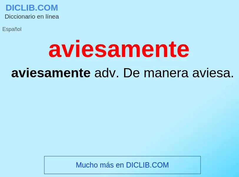 What is aviesamente - definition