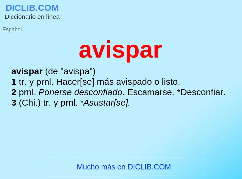 O que é avispar - definição, significado, conceito