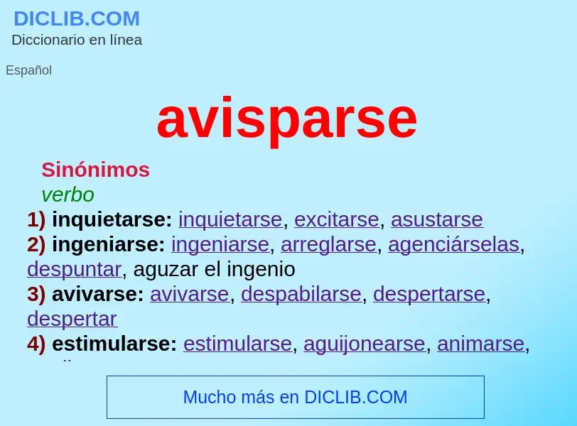 O que é avisparse - definição, significado, conceito