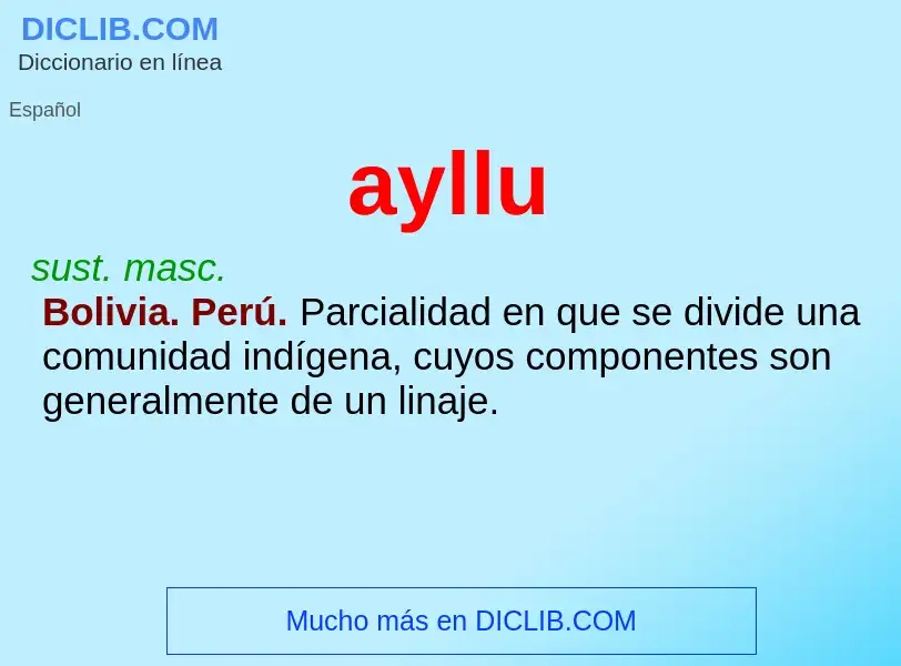 O que é ayllu - definição, significado, conceito