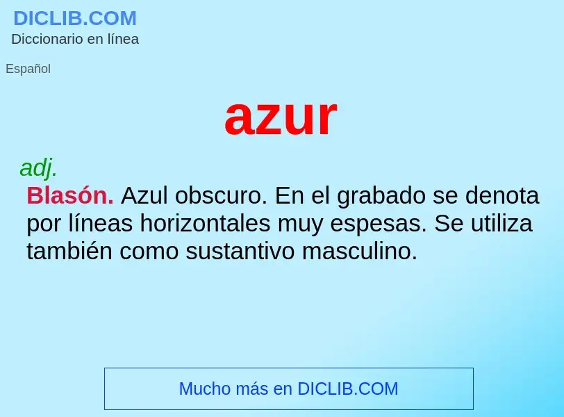 What is azur - definition