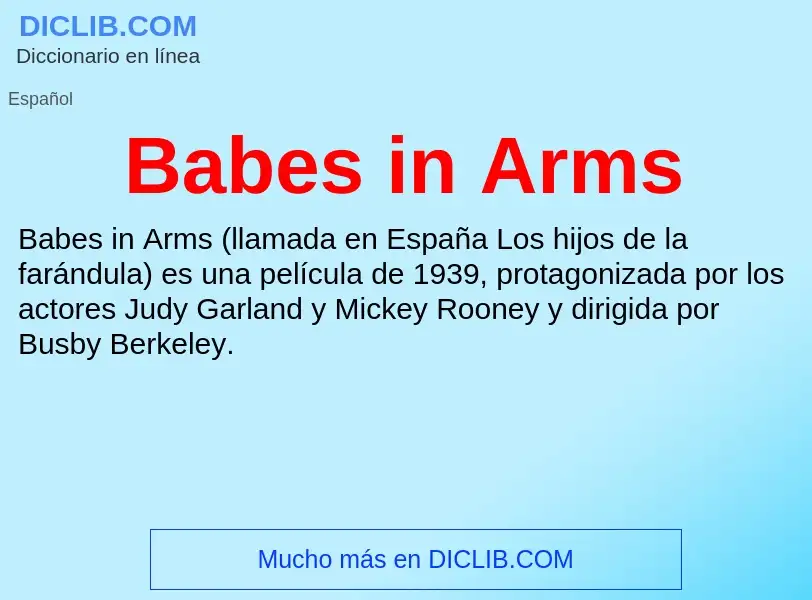 Τι είναι Babes in Arms - ορισμός