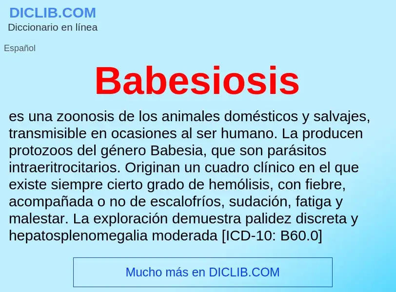 Τι είναι Babesiosis - ορισμός