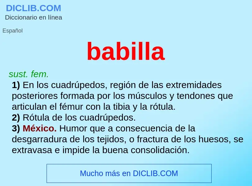 What is babilla - definition