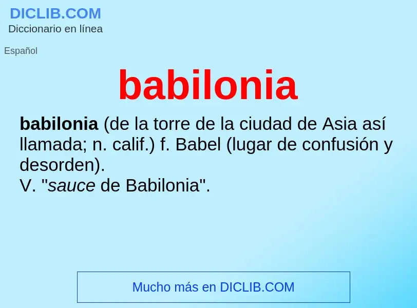 Was ist babilonia - Definition