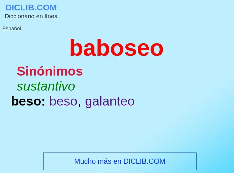 What is baboseo - definition