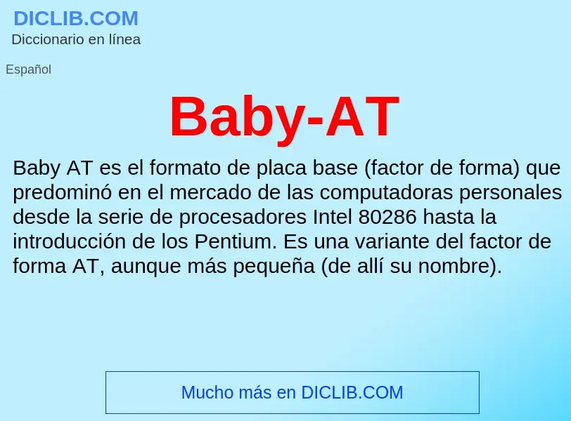 ¿Qué es Baby-AT? - significado y definición