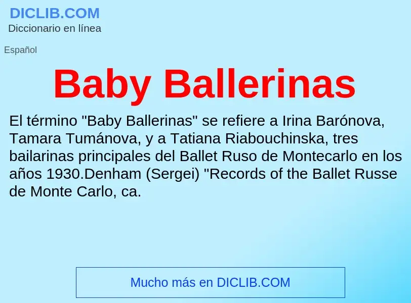 Τι είναι Baby Ballerinas - ορισμός