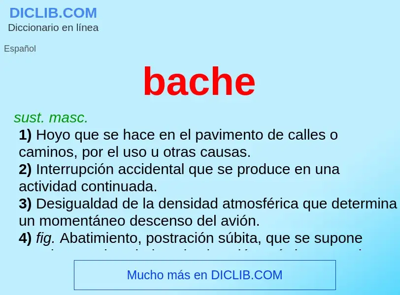 Wat is bache - definition