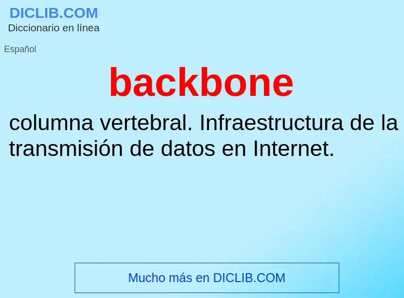 Wat is backbone - definition