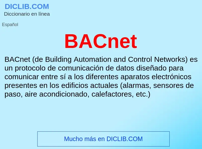 Τι είναι BACnet - ορισμός