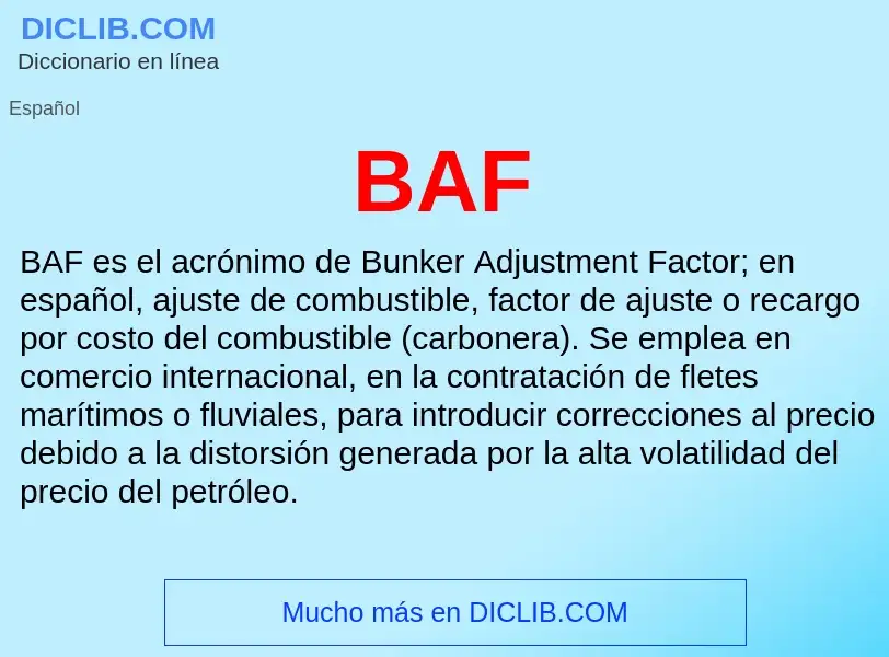 What is BAF - definition