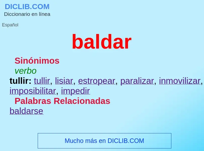 Was ist baldar - Definition